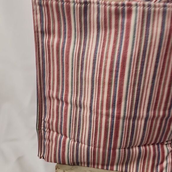 Longaberger Floral Embroidered Striped Botanical Day Small Tote Bag Cottage Core - Picture 5 of 8